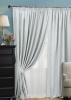 Комплект штор на тесьме "Domino" 2 шторы 200х270, тюль 450х270 серый