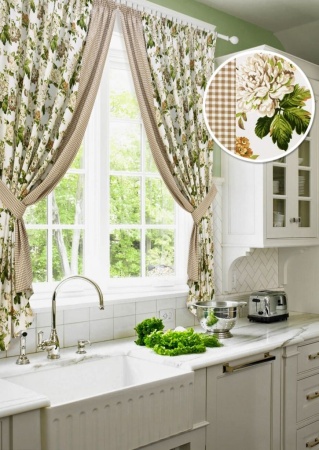 Комплект штор для кухни Luly - S 350х175 беж