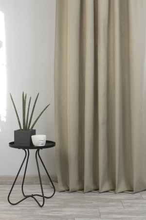 Штора на тесьме 160х270 см Sahara с подхватом цвет светло-бежевый