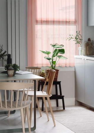 Тюль на тесьме "Миа" 140х150 персиковый