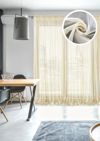 Тюль на тесьме 600х275 см Oriana-XL цвет шампань