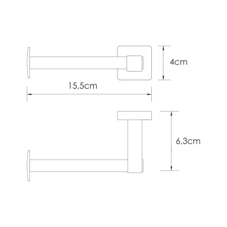 Держатель туалетной бумаги Rhin K-8796