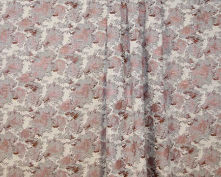 Портьера на тесьме "Fog" 200х270 см красный