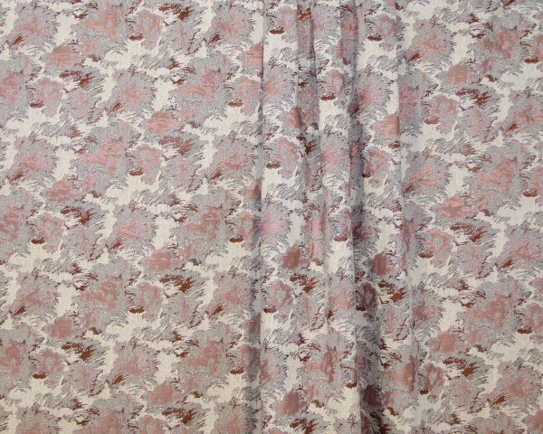 Портьера на тесьме "Fog" 200х270 см красный