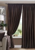 Комплект штор на тесьме "Pudra" 200х270 коричневый темный