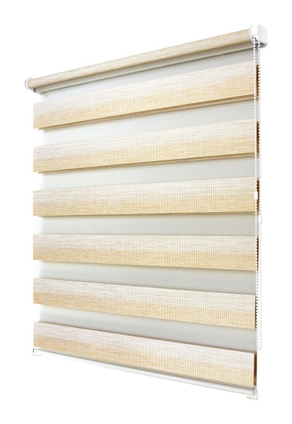 Рулонные шторы день ночь УЮТ Рафаэло цвет песочный