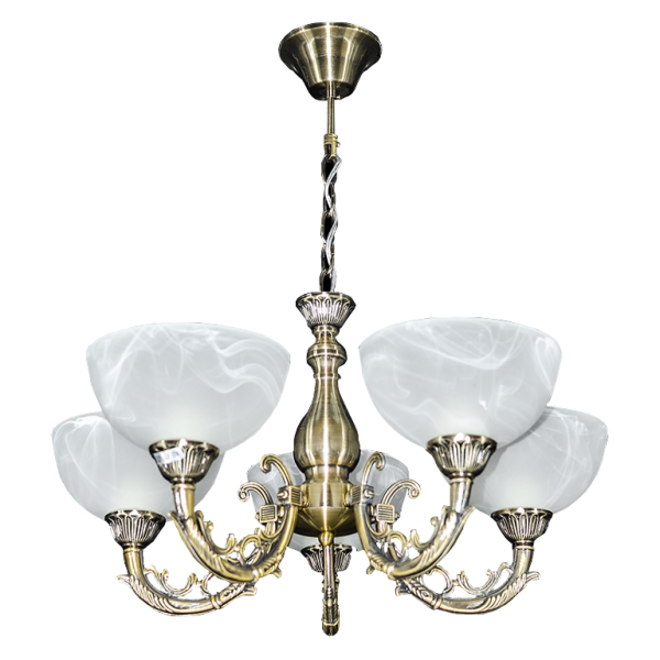 Люстра My Light классическая 300W светильник E27 30279/5 бронза