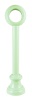 Карниз Марилена однорядный (ДЕРЕВО), батист светло-зеленый, 350 см