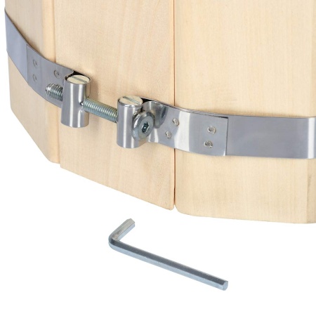 Ушат "шайка", 5 л, система регулировки обручей липа "Банные штучки"