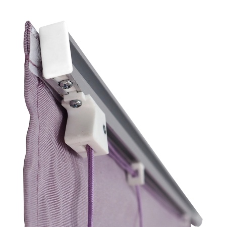 Римские шторы Лея на веревочном механизме цвет сиреневый