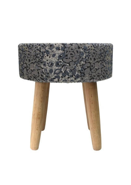 Пуф Stone круглый, цвет синий