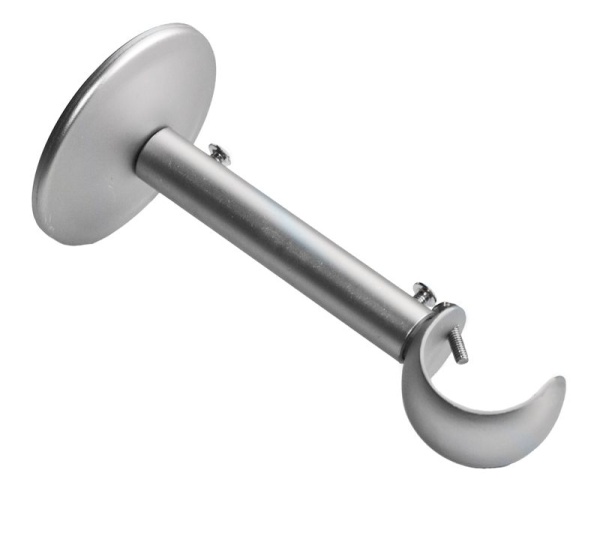 Кронштейн открытый однорядный, D31мм, телескопический, матовый хром