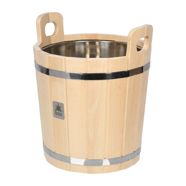 Запарник 20 л, с нержавеющей вставкой, липа "Банные штучки"
