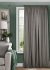 Штора на тесьме 200х270 Pudra с подхватом цвет графит