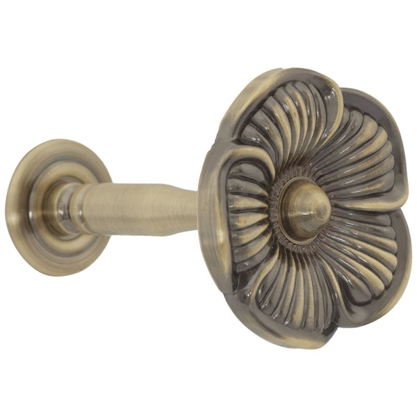 Штородержатель Цветок, Золото антик