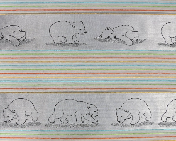 Штора на тесьме "Аляска Alaska" 140х275 голубой