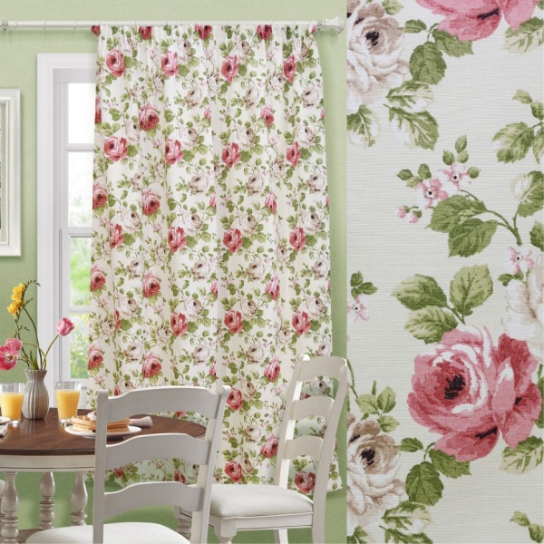 Штора на тесьме "Isadora - K" 136х175 розы