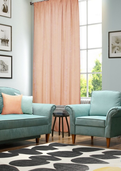 Штора на тесьме "Чинчила Chinchila" 140х270 беж