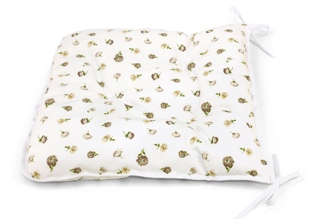 Сидушка на стул с завязками 40x40 см Karen с принтом