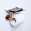 Держатель туалетной бумаги с полочкой для телефона Asphe K-77725 