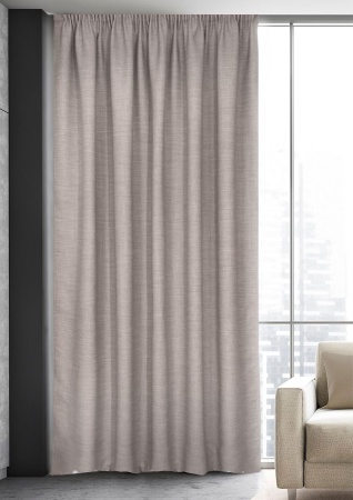 Штора на тесьме "Dimaut Lux", 200х285 см, цвет нюдовый