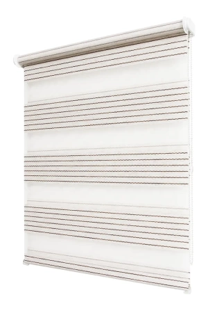 Рулонные шторы день ночь УЮТ Манчестер цвет натуральный