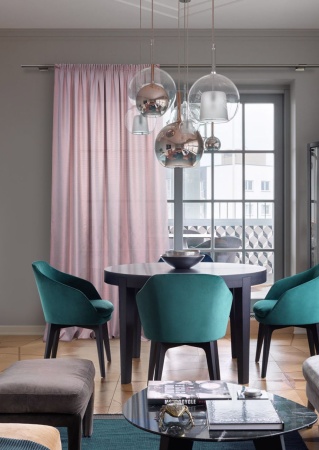 Штора на тесьме "Davos" 170х280 сиреневый