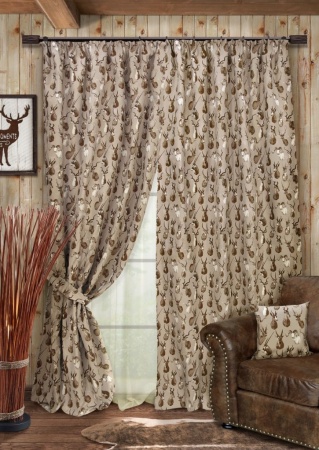 Комплект штор на тесьме "Talento - S" 2 шторы 136х270, тюль 450х270