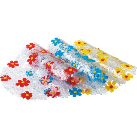 Коврик Vortex против скольжения в ванне 37х66 Ромашки 3 цвета