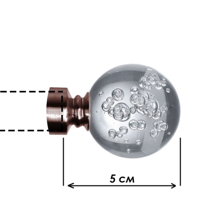 Наконечник "Шар Гелий", Коньяк , Ø16мм