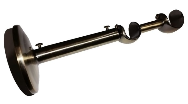 Кронштейн открытый двухрядный телескопический, D19-25мм, латунь Кронштейн открытый двухрядный телескопический, D19-25мм, латунь