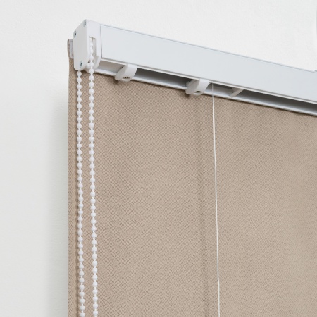 Римская штора с бахромой, Флавия Blackout на цепочном механизме, цвет светло-бежевый