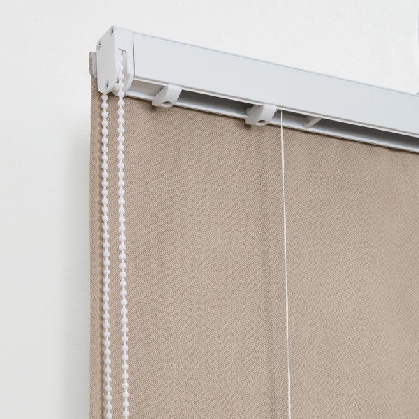 Римская штора с бахромой, Флавия Blackout на ЦМ, цвет светло-бежевый