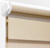 Рулонные шторы день ночь УЮТ Сальса цвет бежевый