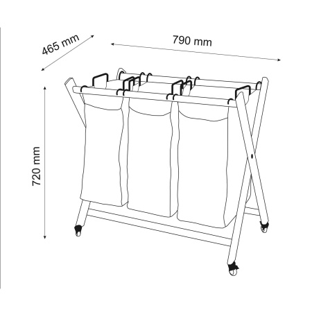 Корзина на ножках Naab WB-860-L