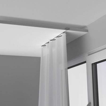 Алюминиевый карниз однорядный, скрытый для гипсокартона, 3 м