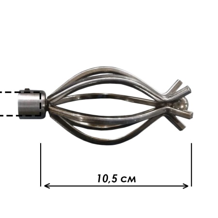 Наконечник "Бутон", Золото антик , Ø16мм
