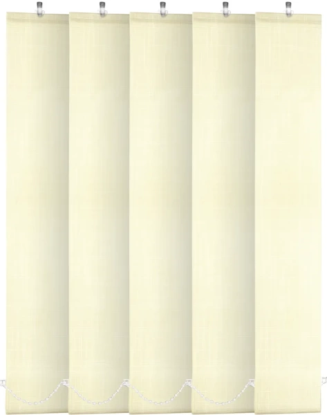 Ламели для вертикальных жалюзи УЮТ Шантунг 180 см цвет светло-бежевый (5 шт)