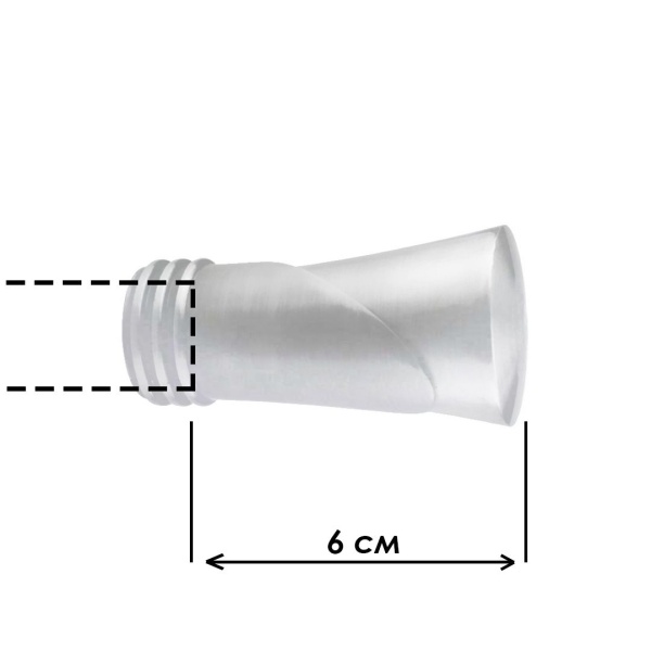 Наконечник "Конус  текстурный", Жемчуг , Ø16мм