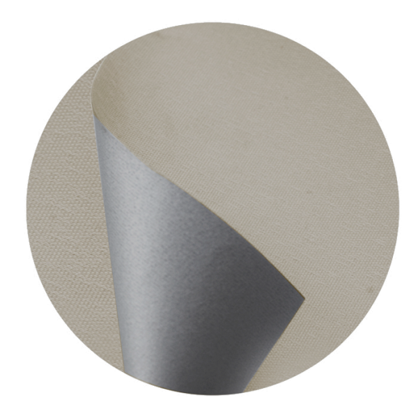 Рулонные шторы блэкаут отражающий Латте для балконной двери