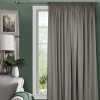 Штора на тесьме 200х270 Pudra с подхватом цвет графит