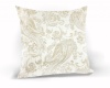 Подушка декоративная на молнии 40х40 см Paisley цвет светло-бежевый