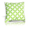 Подушка декоративная на молнии 40х40 см Green Round с принтом