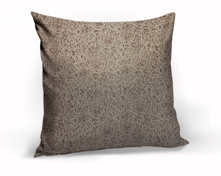 Подушка декоративная на молнии 40х40 см Rikaro цвет коричневый