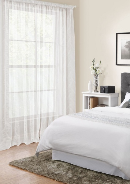 Тюль на тесьме 450х275 см Bari цвет белый