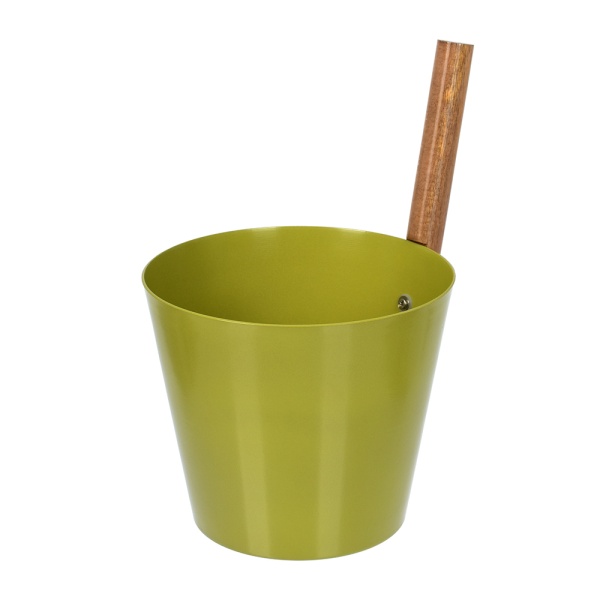 Бадья из алюминия 5 л, оливковая "Банные штучки"