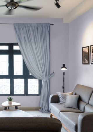 Штора на тесьме "Caprise" 200х270 серый