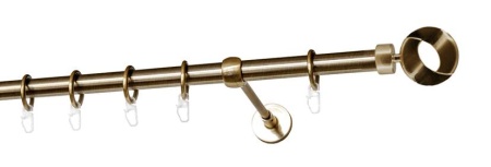 Карниз однорядный гладкий ∅16мм, бронза, 400 см, Мебиус Карниз однорядный гладкий ∅16мм, бронза, 400 см, Мебиус