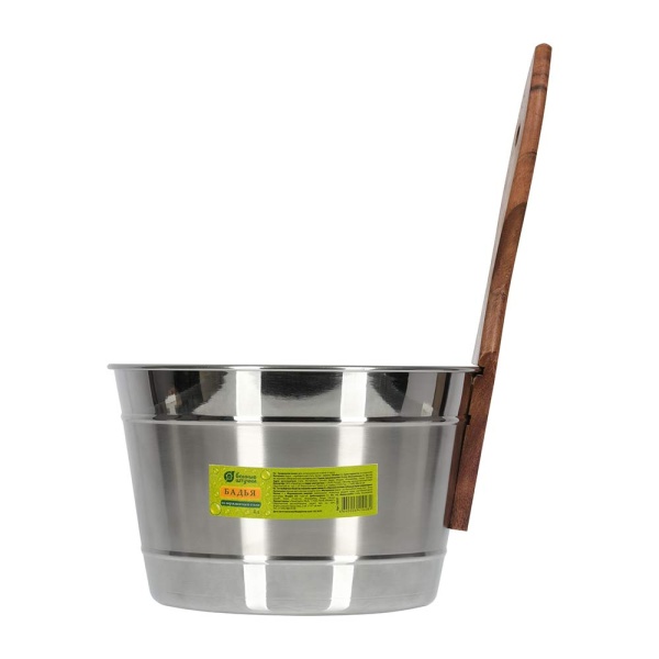 Бадья из нержавеющей стали 4 л "Банные штучки"