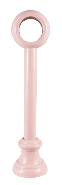 Карниз Марилена однорядный (ДЕРЕВО), батист розовый, 200 см